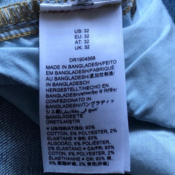 DAILY RITUAL Women Barrel jeans Button Fly wide‎ leg Relaxed Loose Crop - Picture 7 of 8